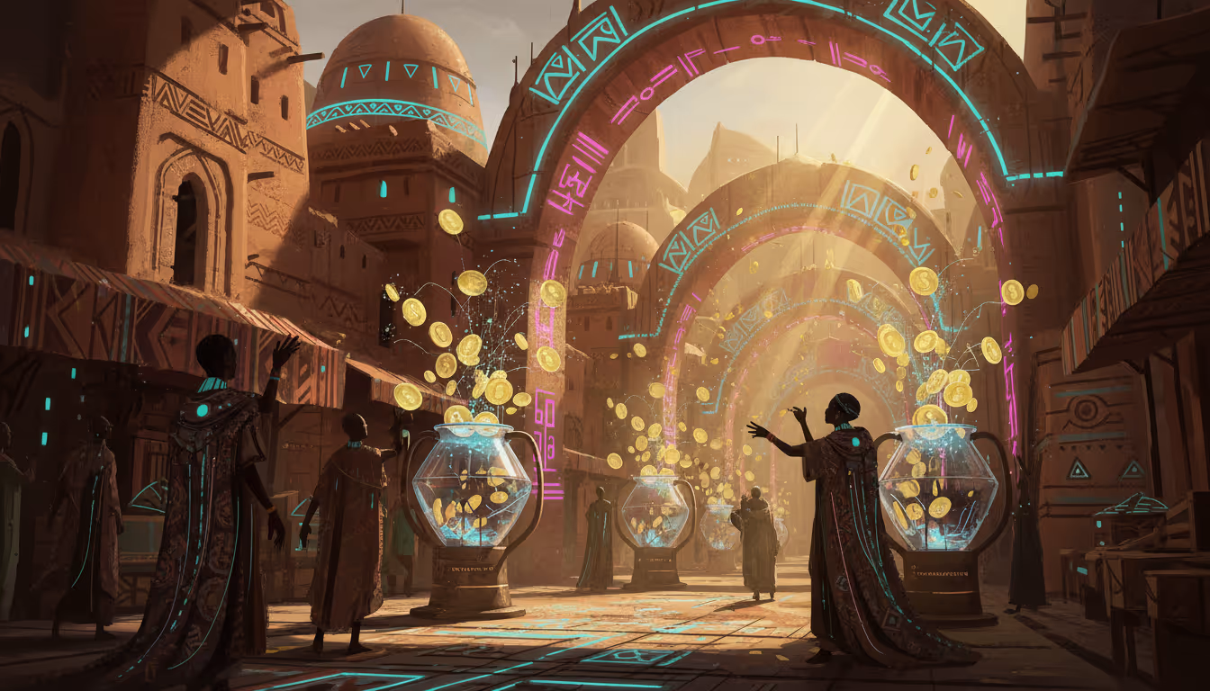 Crypto deposits illustration with Bitcoin, USDT and wallet