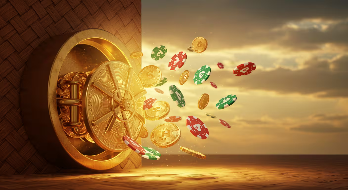 Africabet 100% casino welcome bonus banner with neon chips